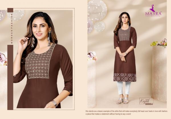 Mayra Kinjal Rayon Designer Exclusive kurti Collection